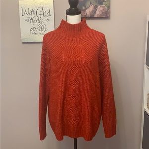Oversized Mock Neck Sweater
